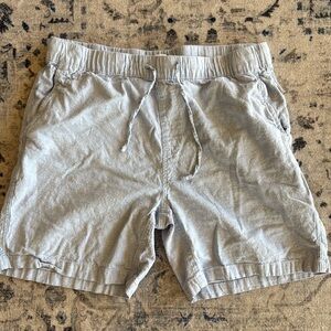Mens Linen Shorts, Blue Color